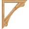 Ekena Millwork Legacy Traditional Rough Sawn Bracket w/ Offset Brace, Western Red Cedar, 6"W x 42"D x 48"H BKT0604X42X48LEC01RWR - alternate 2